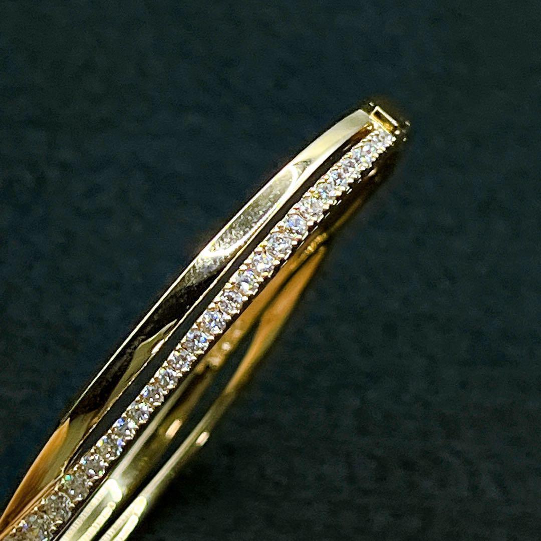 ✨極美品✨スワロフスキー SWAROVSKI ローズゴールドピンクバングル