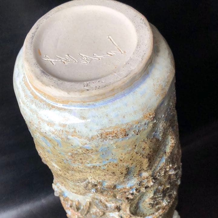 人間国宝級◆蔵から凄い龍が舞う壺が出てきた、壺、花瓶、花道具、茶道具