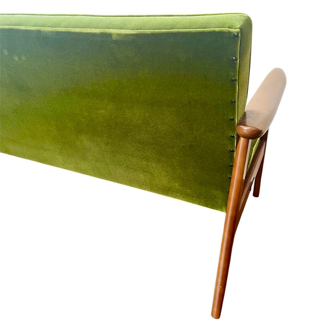 カリモク60 Kチェア 2シーター モケットグリーン W36173QW