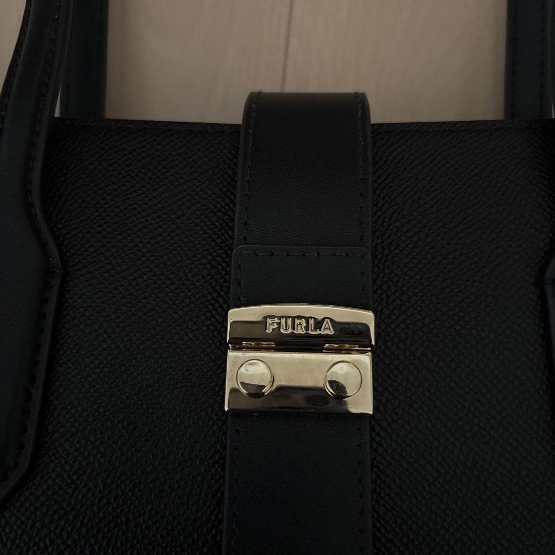 FURLA ビジネス　トートバック　黒　25年3月購入　超美品