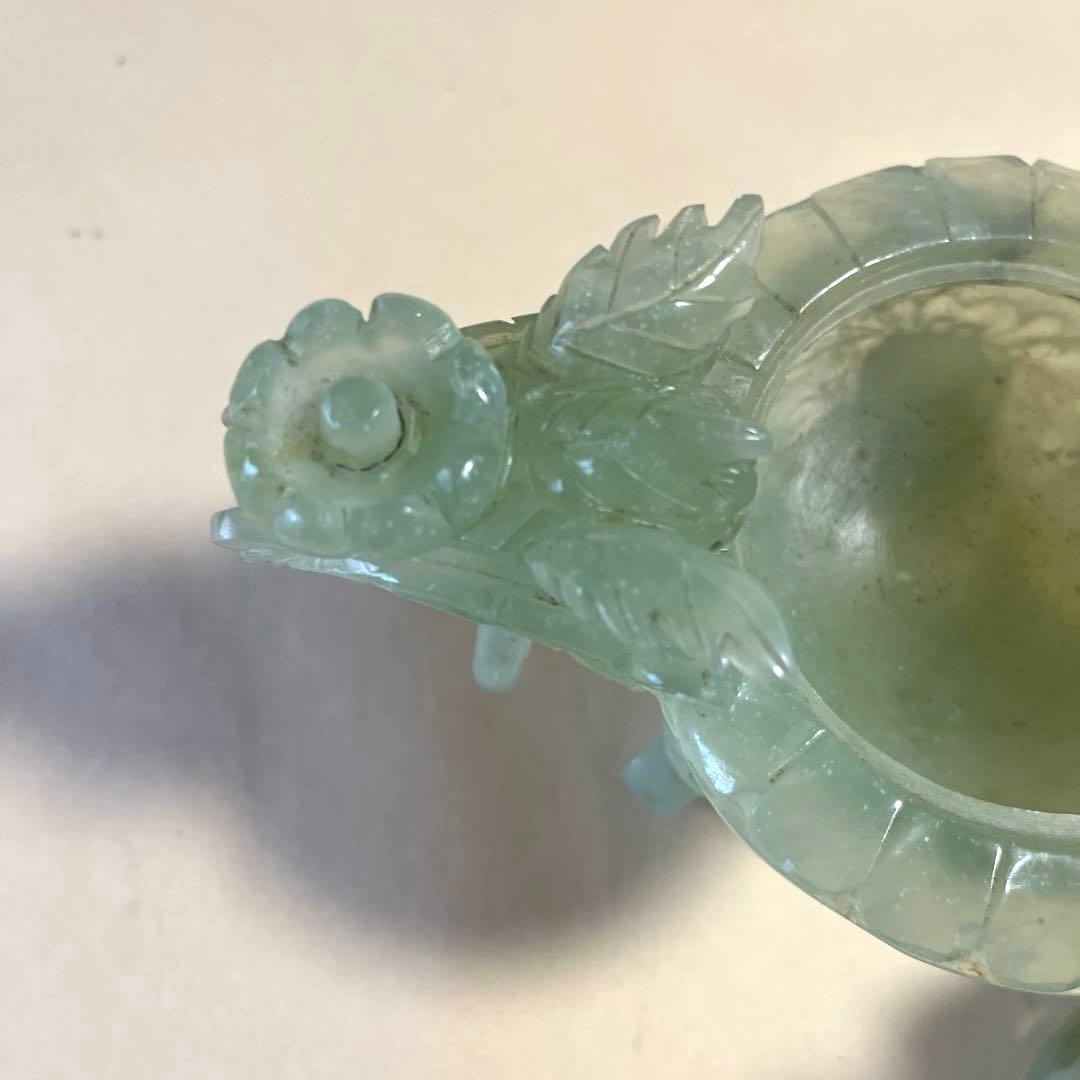 中国の翡翠の香炉　骨董品