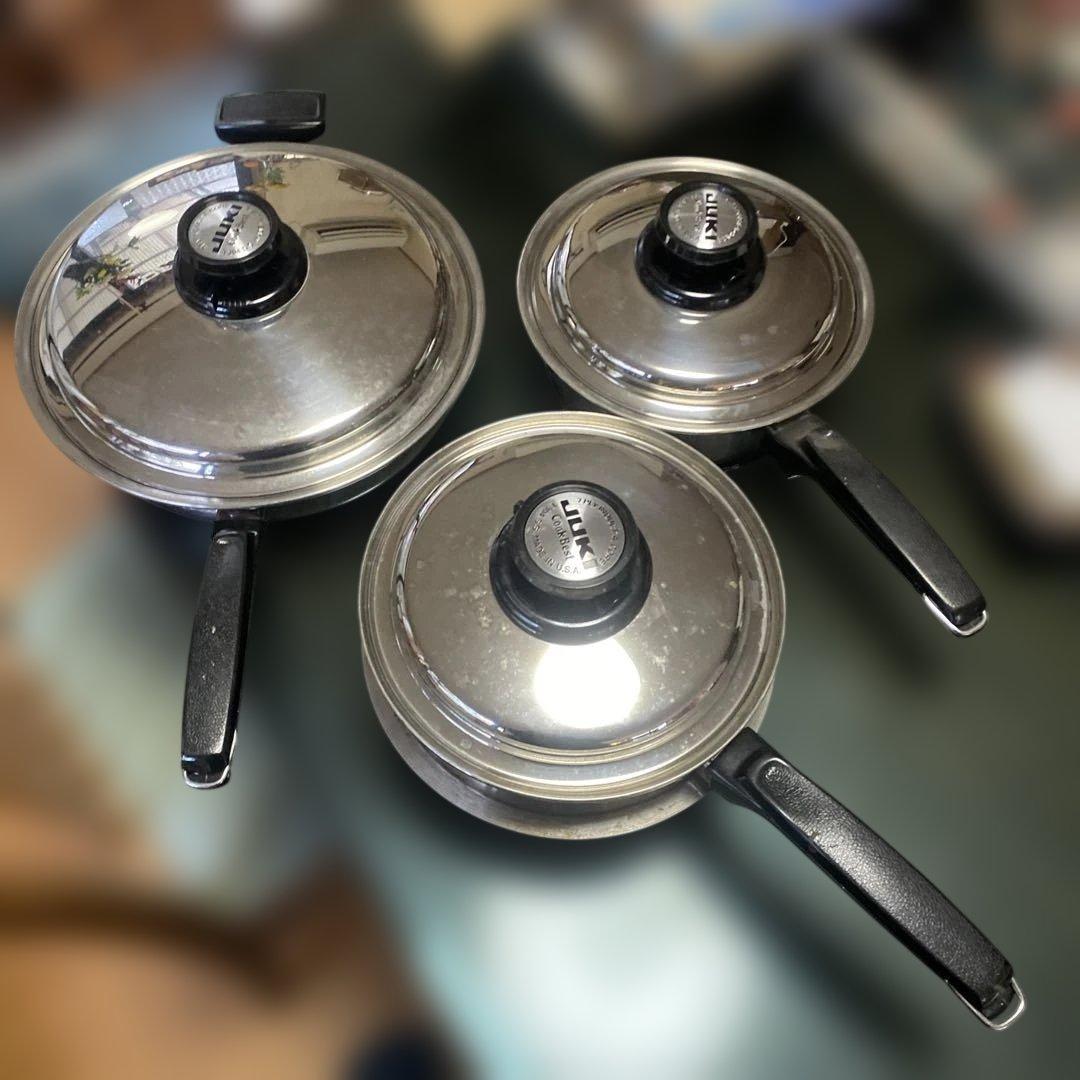 サ*ジ様 JUKI CookBest 304ステンレス 鍋 蓋付き 3点セット