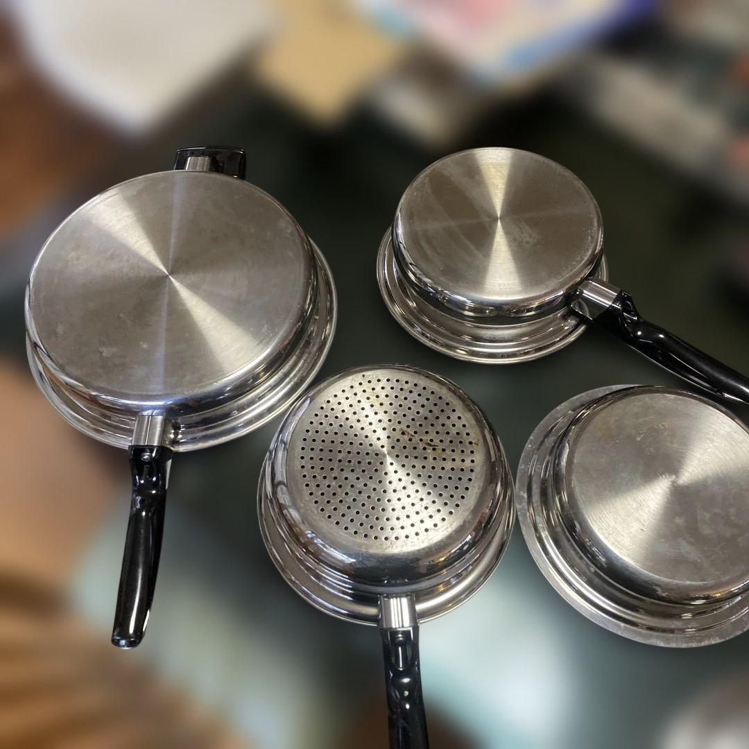 サ*ジ様 JUKI CookBest 304ステンレス 鍋 蓋付き 3点セット