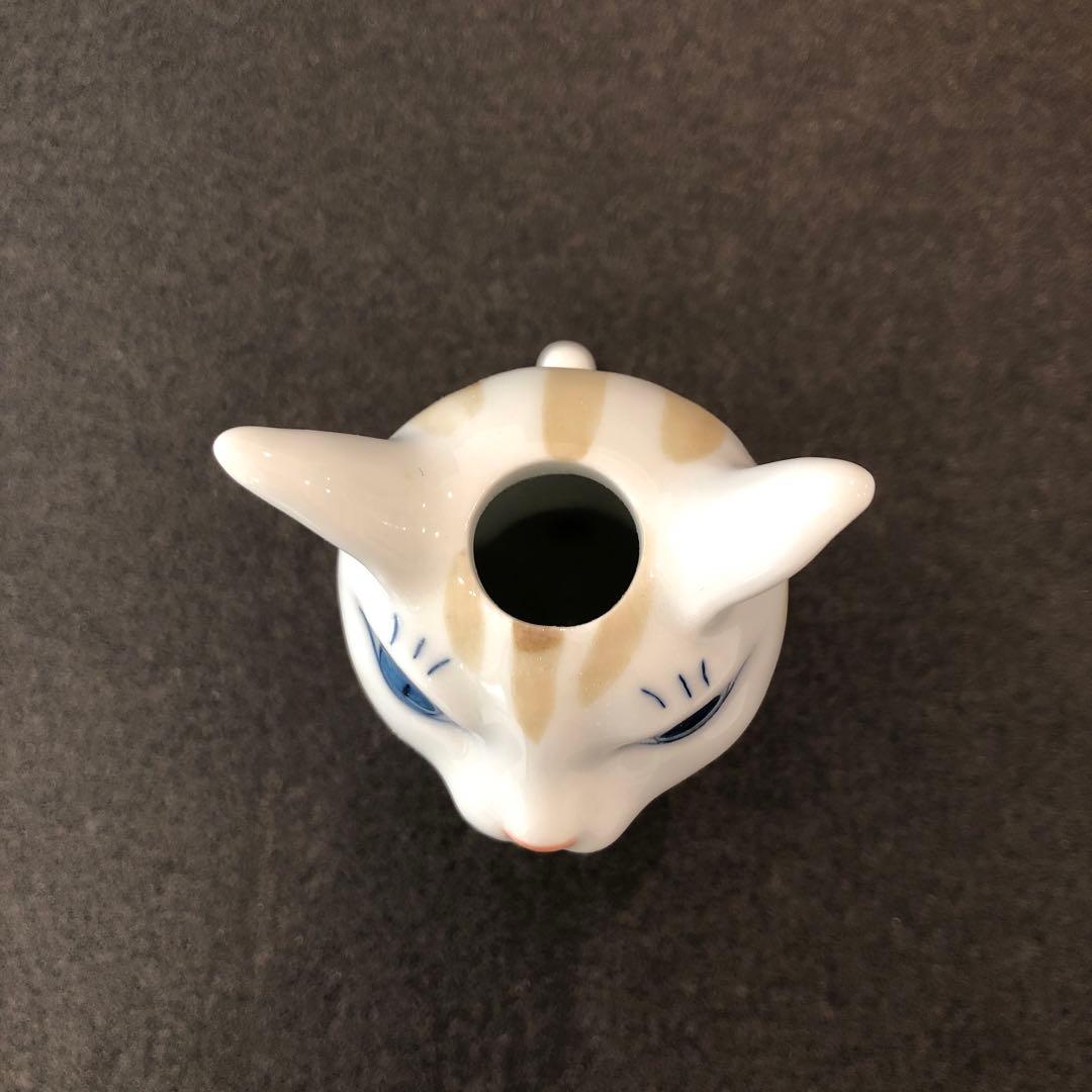 新品・人気作家FLOWERS 有田焼 猫 花器 仁王立ち 染付シリーズ 箱付き