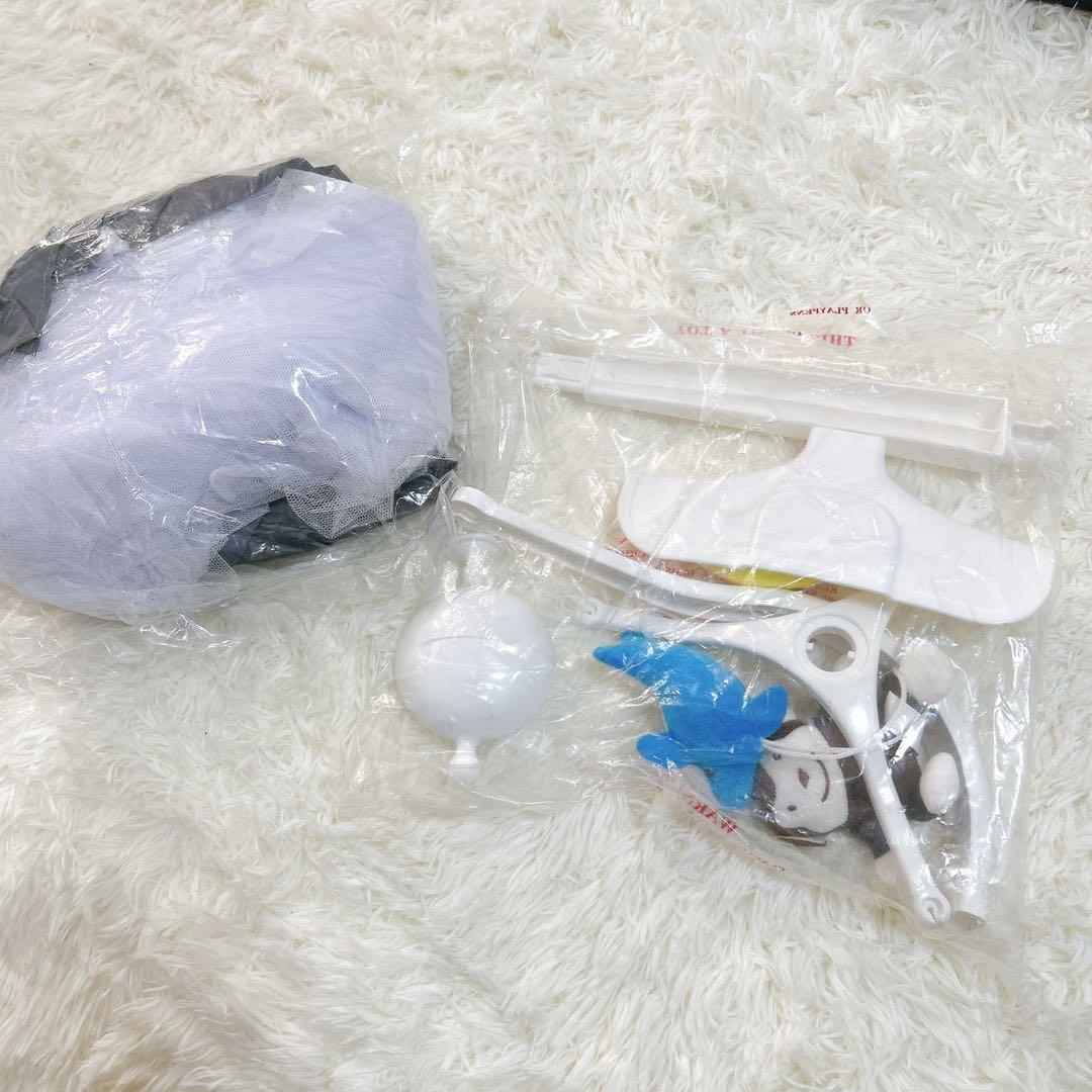 ベビーベッド 添い寝 おむつ台　折りたたみ キャスタ付き 蚊帳　ダーググレー