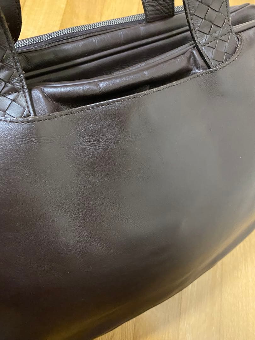 BOTTEGA VENETA ビジネストラベルバック キャリーケース通し 茶色