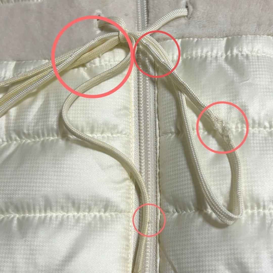 【新品タグ付】【訳あり品】and per se フード付中綿ワンピース ゴルフ