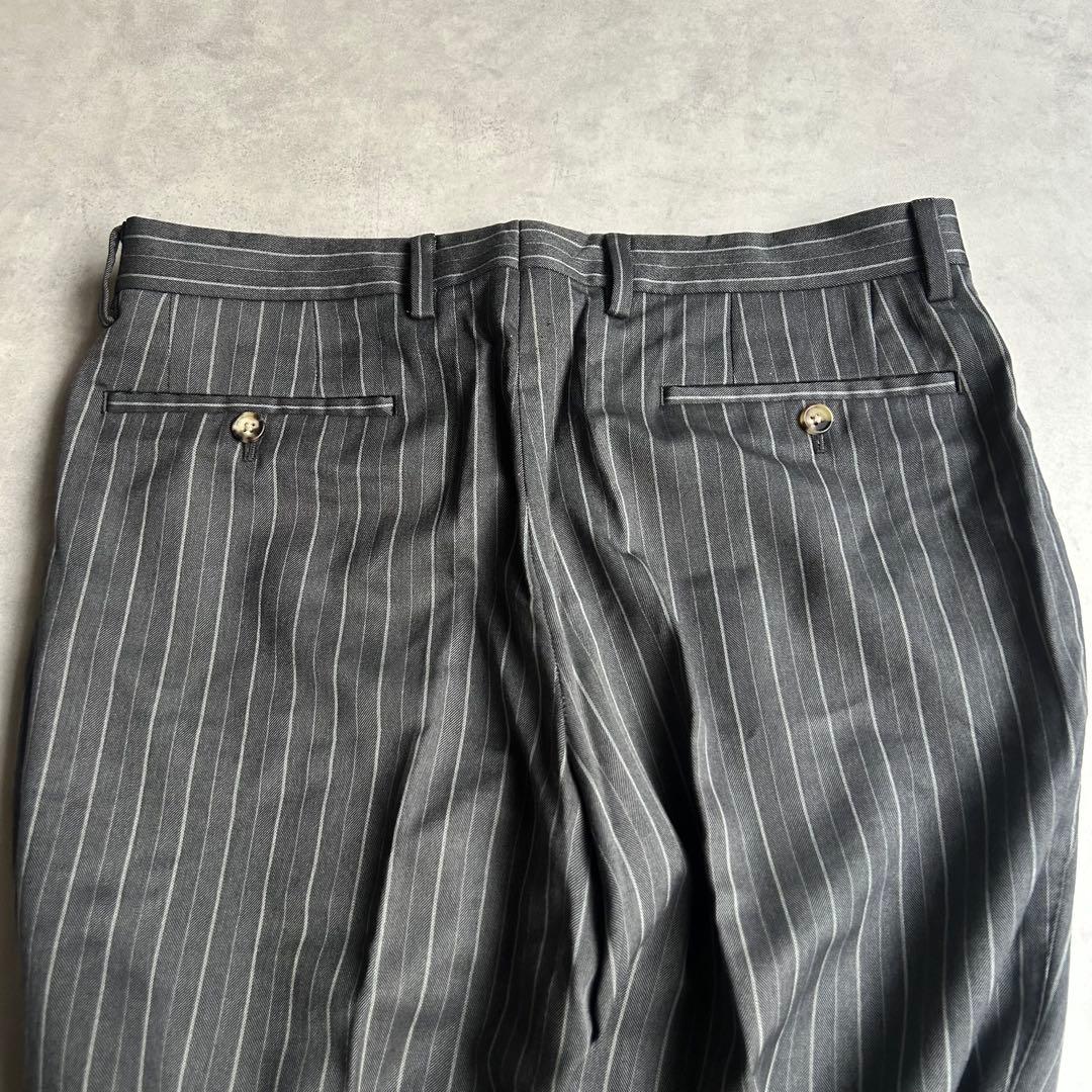 美品 ポールスミスロンドン スーツ セットアップ 総裏 2B 花柄 ストライプ