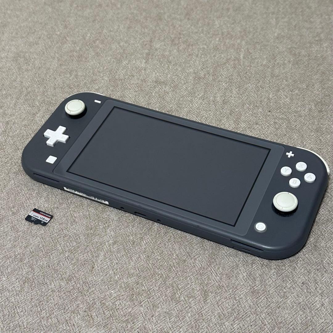 Nintendo Switch Lite グレー 本体 microSD128GB