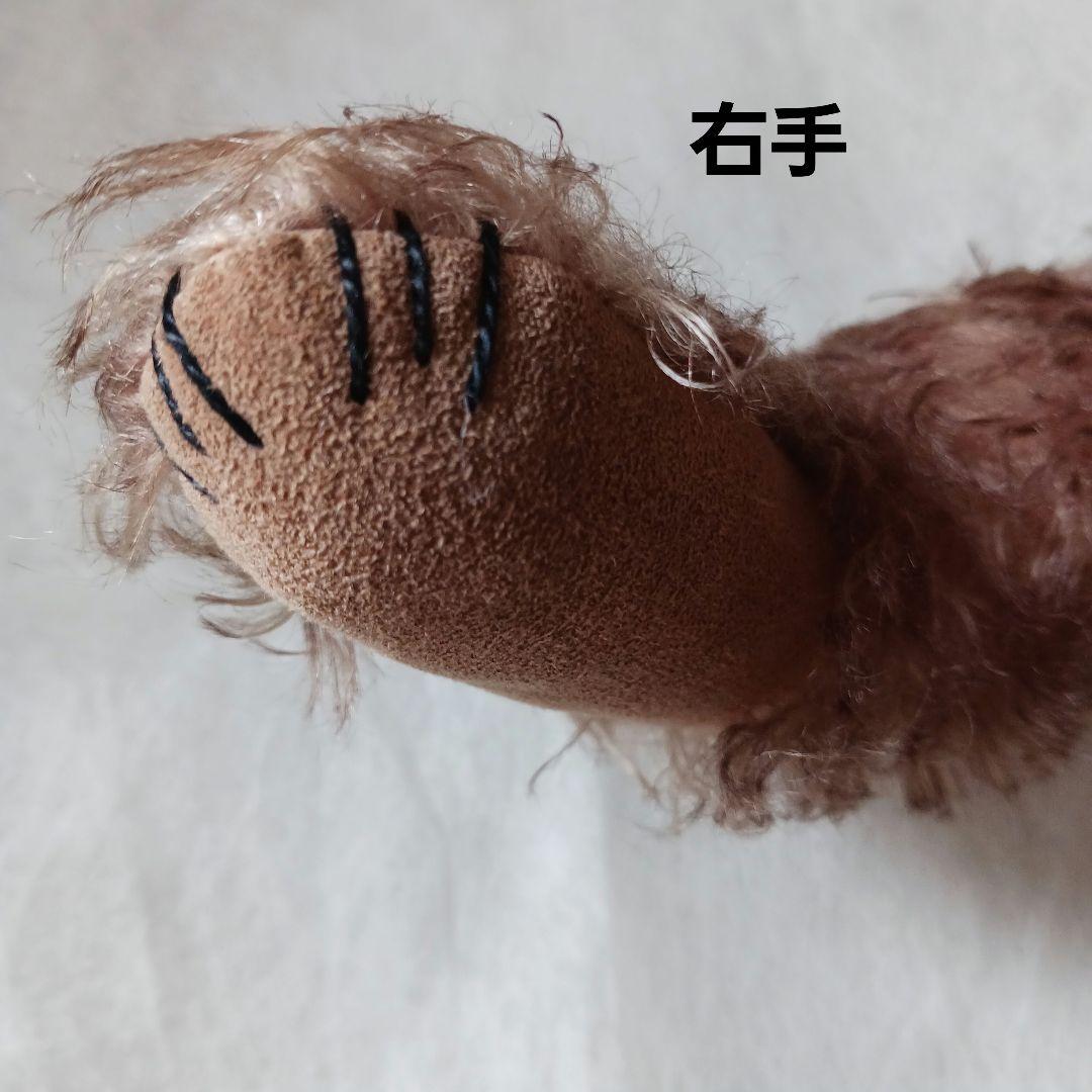 作家様のテディベア　傾けると「グー」と鳴きます