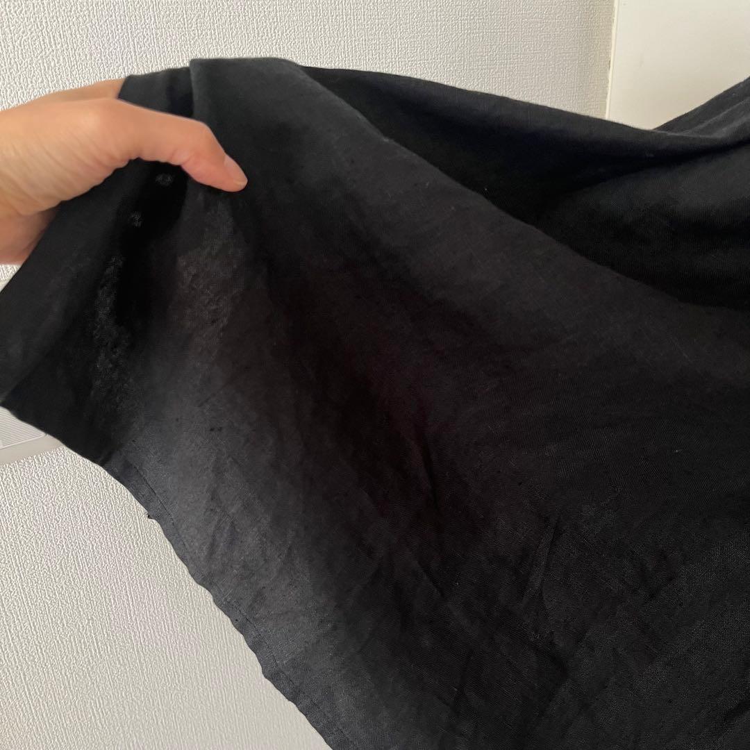 handmade ウィリアムモリスいちご泥棒×リネン ワンピース フリーサイズ