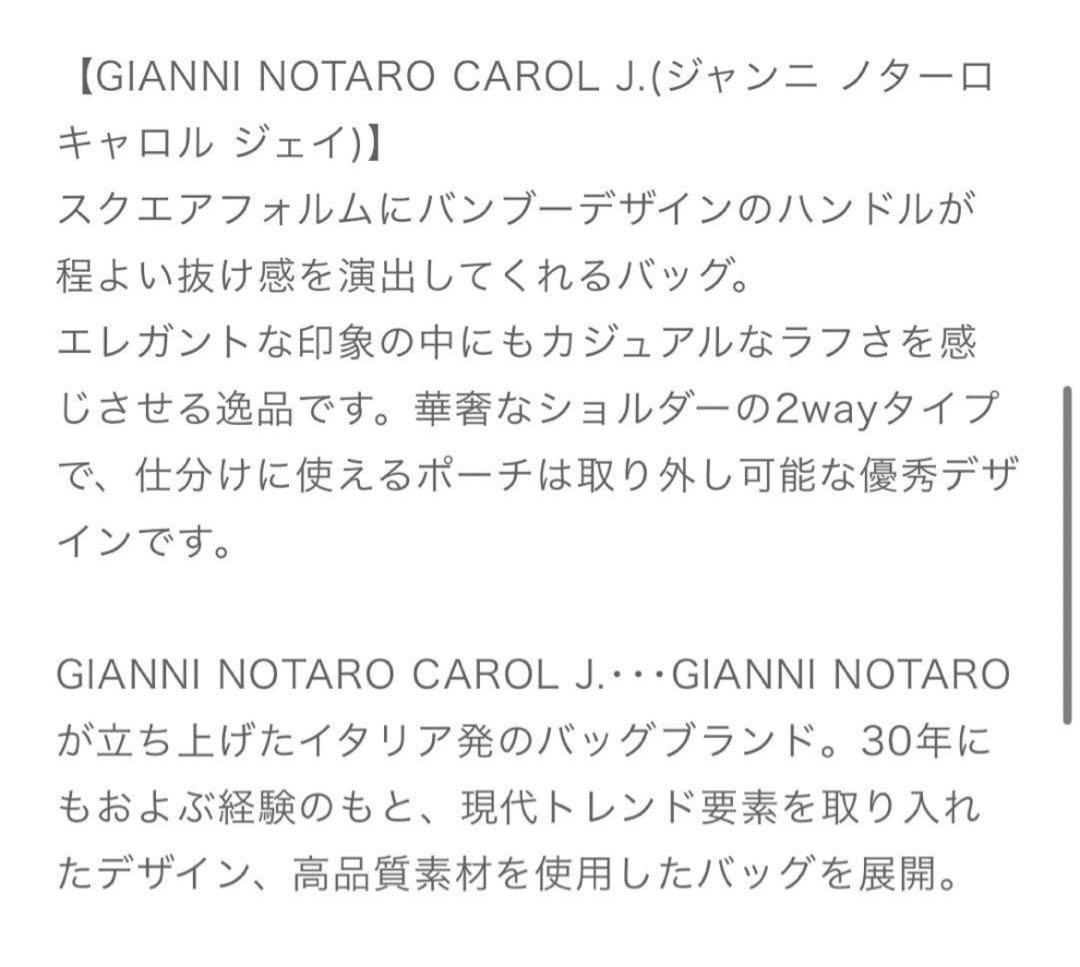 GIANNI NOTARO ジャンニノターロ レザー ハンド ショルダー バッグ