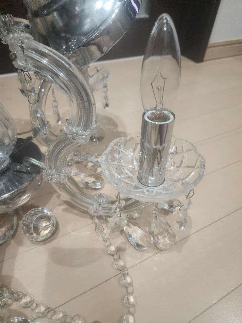 クリスタルシャンデリア 天井照明 5灯式