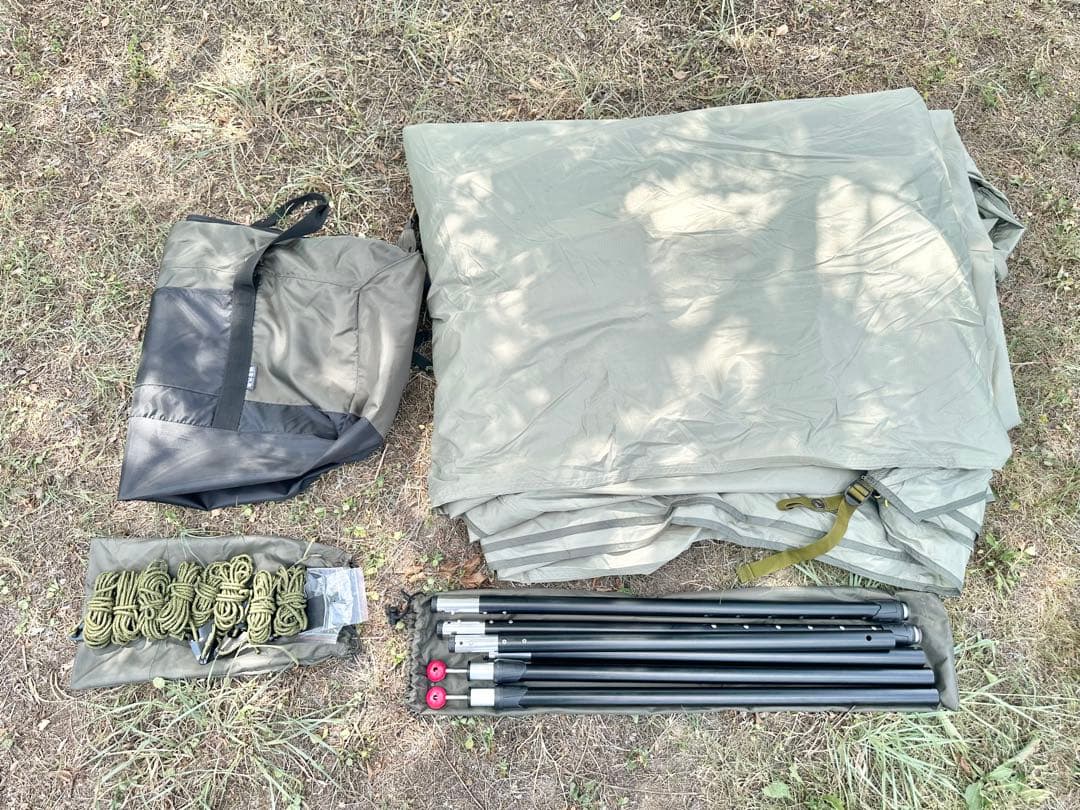 美品 鎌倉天幕 ナショナルジオグラフィック HIDEOUT DACポール付き