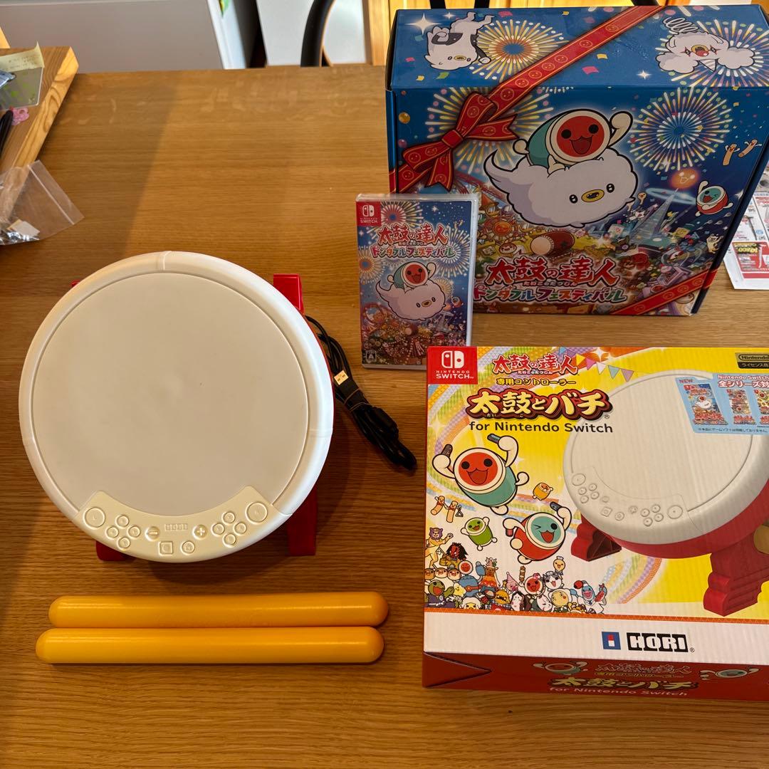 【Switch版】太鼓の達人ドンダブルフェスティバルソフト&専用コントローラー