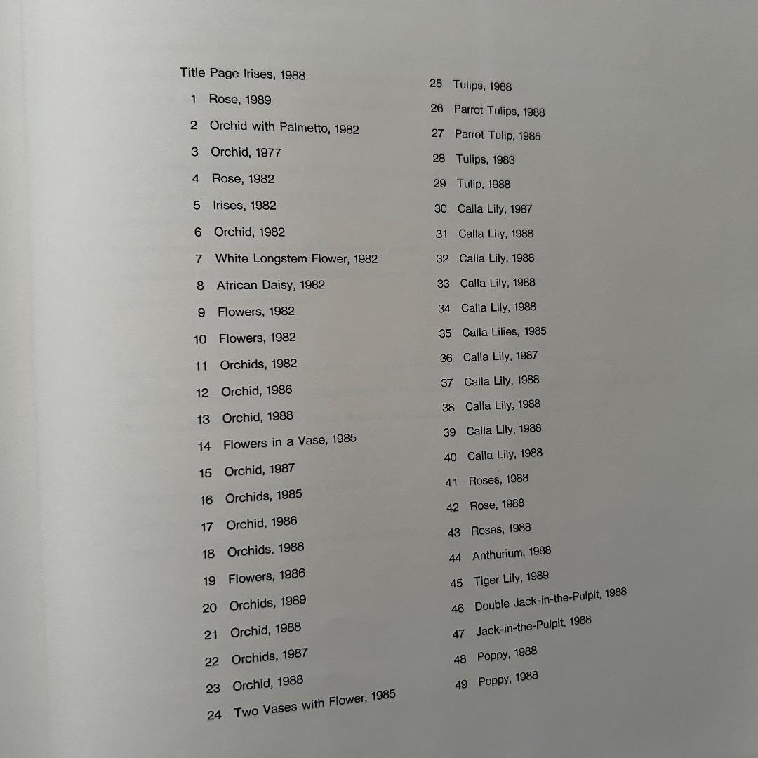 Flowers Mapplethorpe ロバート・メープルソープ写真集