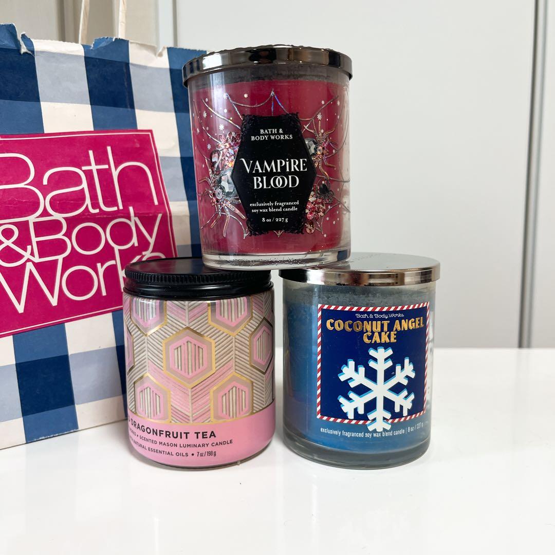 【新品】バスアンドボディワークス 1芯キャンドル 3点