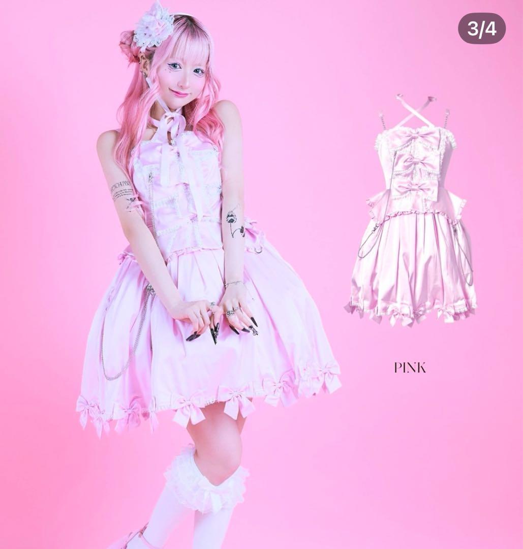 コスプレ衣装 AVENCHUMU Front ribbon chain one piece