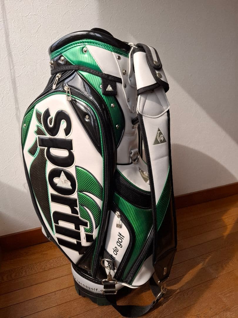 le coq sportif キャディバッグ 緑/白