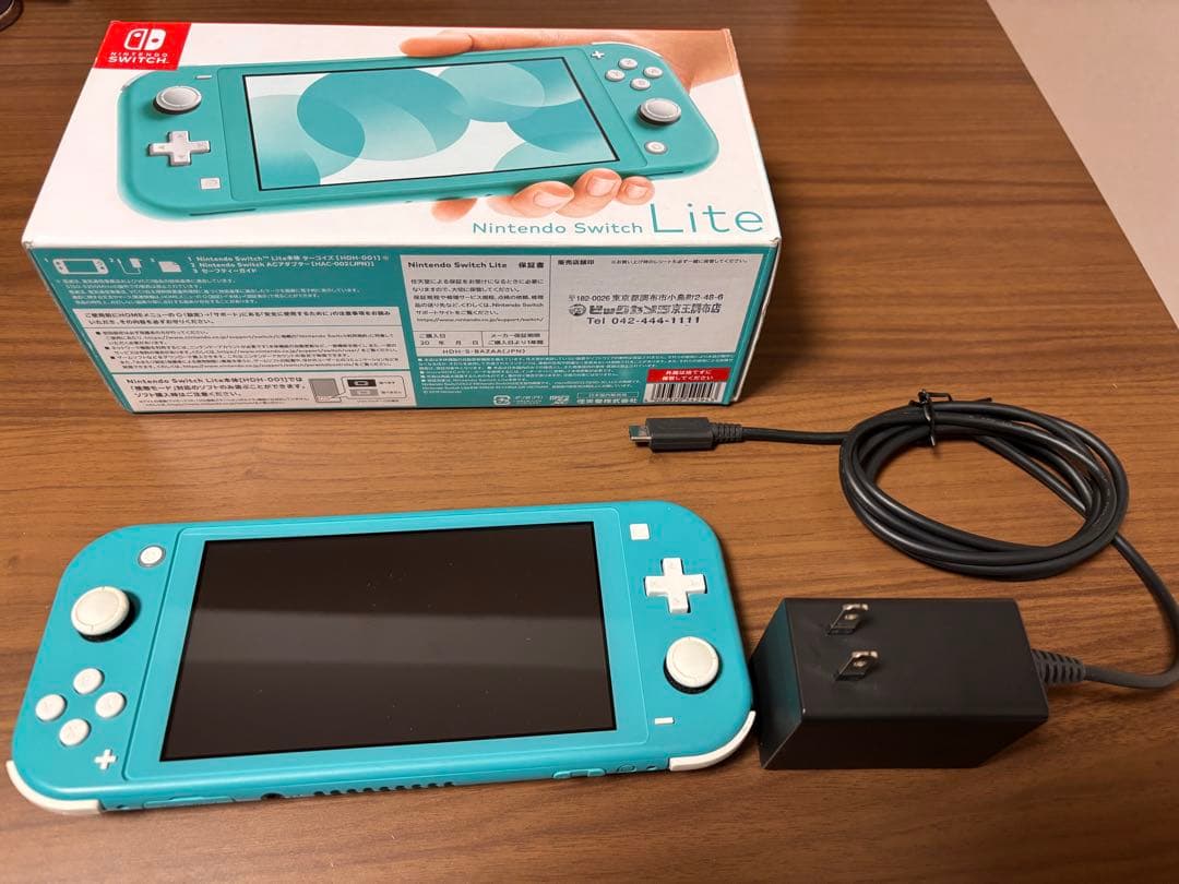 Nintendo Switch Lite ターコイズ ACアダプター,SD付属