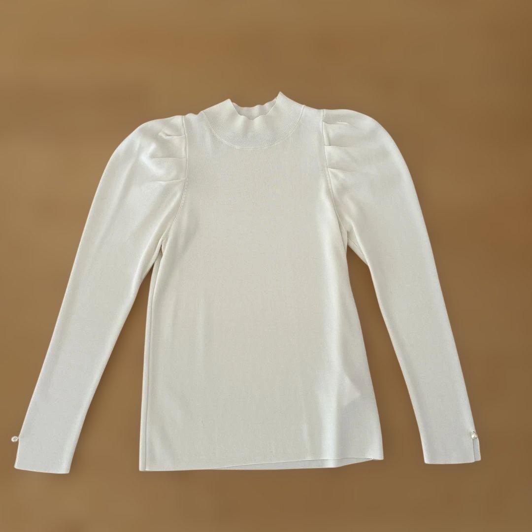 タイムセール‼️Tiara ハイネック パフスリーブ トップス