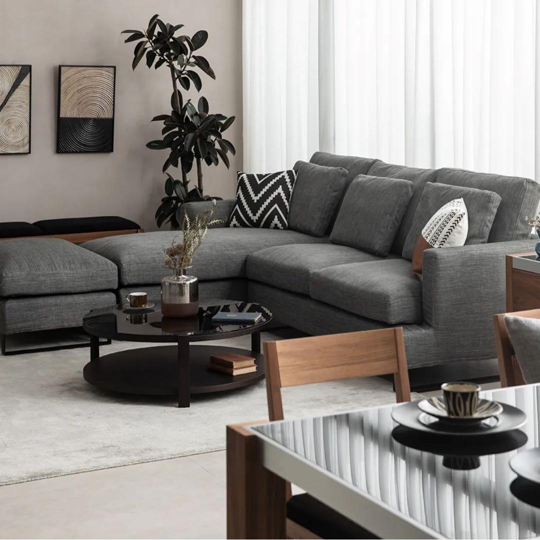 ARMONIA カウチソファ　NUBE オットマン付き