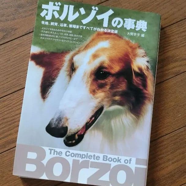 【絶版】200p越！ボルゾイの事典(大関京子著)ハウンド狩猟犬好きへ