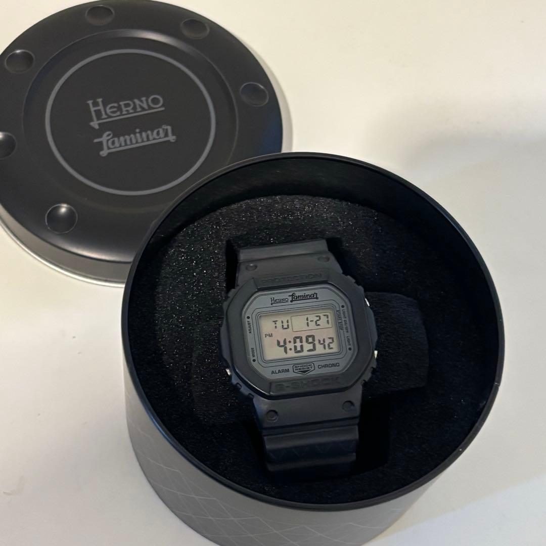 HERNO Laminar G-SHOCK デジタル腕時計 ブラック