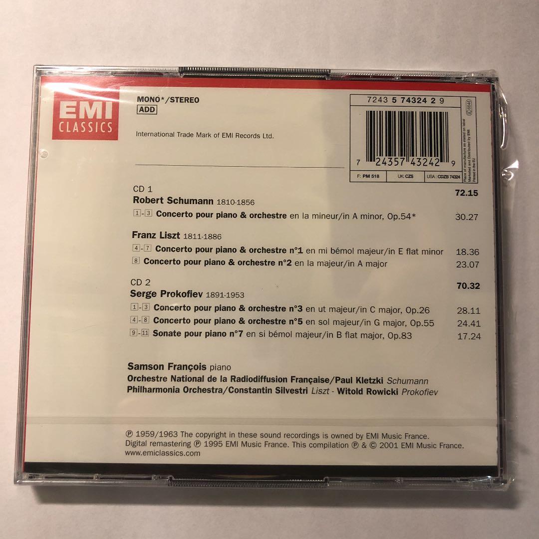 シューマン/リスト/プロコフィエフ／Piano Concertos インポート
