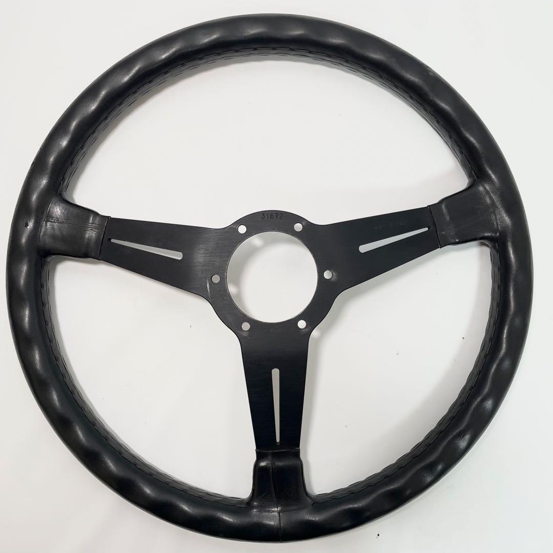 NARDI レザーステアリング　FET ブラック