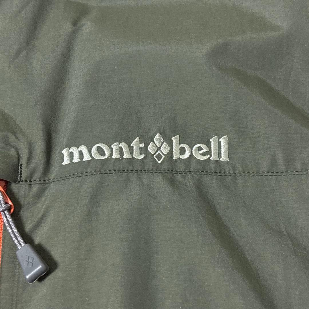 極美品■montbell モンベル【L】リバーシブル ダウンベスト フード