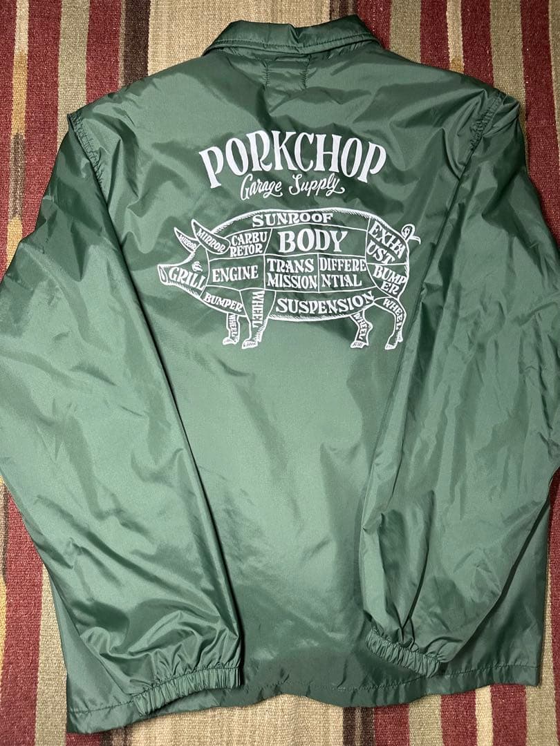 PORKCHOP ナイロンジャケット Mサイズ オリーブ 希少