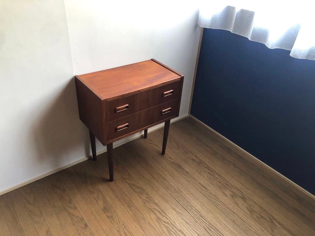 北欧デンマーク ヴィンテージ チーク材 チェスト 2段 ウェグナー モーエンセン