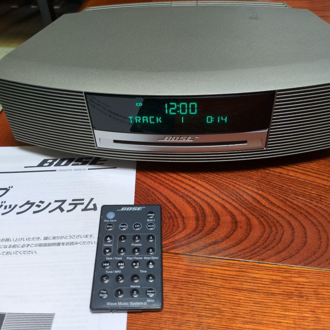 Bose ウェーブミュージックシステム完動品　純正リモコン・電源コード・取説