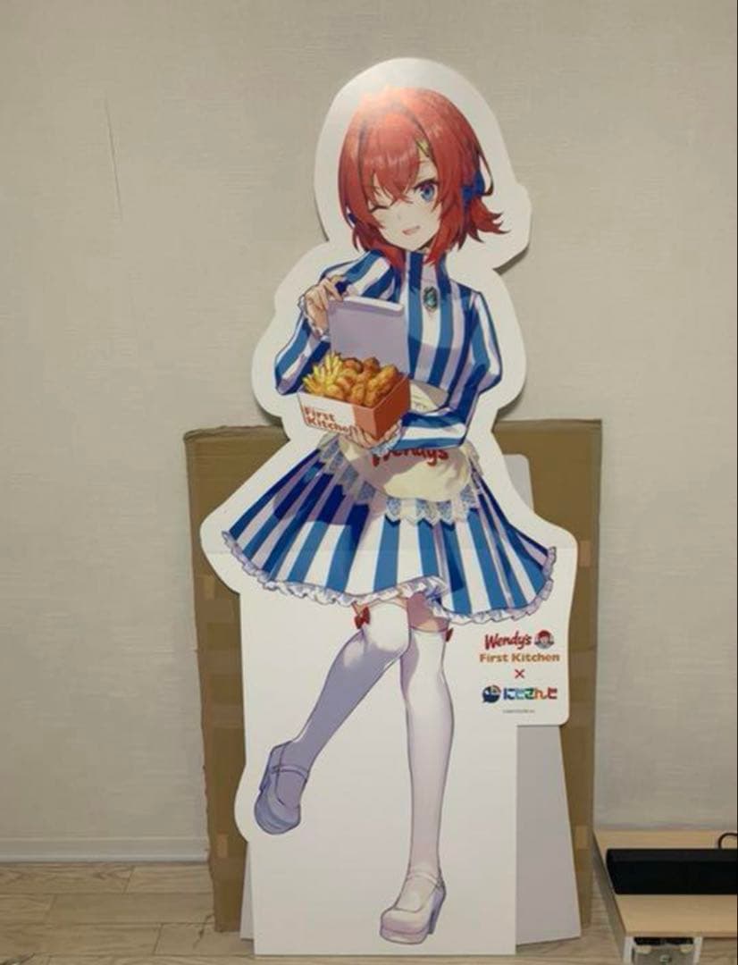 アンジュ・カトリーナ　さんばか　にじさんじ　ウェンディーズ　等身大パネル　非売品
