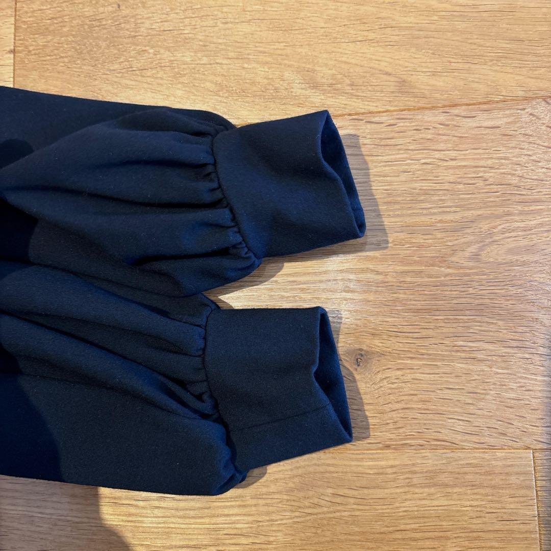 美品 yori 襟付きフリルブラウス 長袖 ボリュームスリーブ