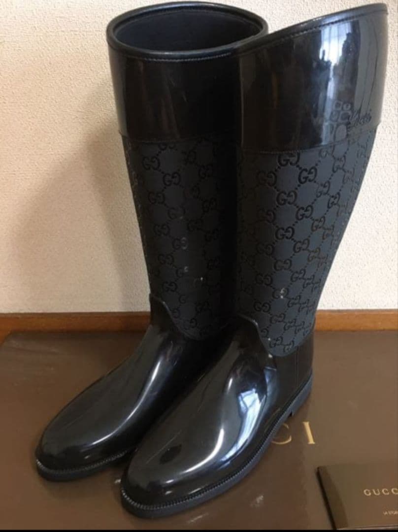 GUCCI ロングブーツ　長靴　レインブーツ