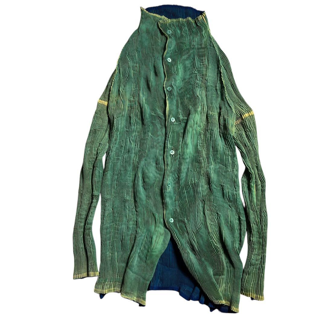 タグ取れ　issey miyake ランダムプリーツ　リバーシブル　カーディガン