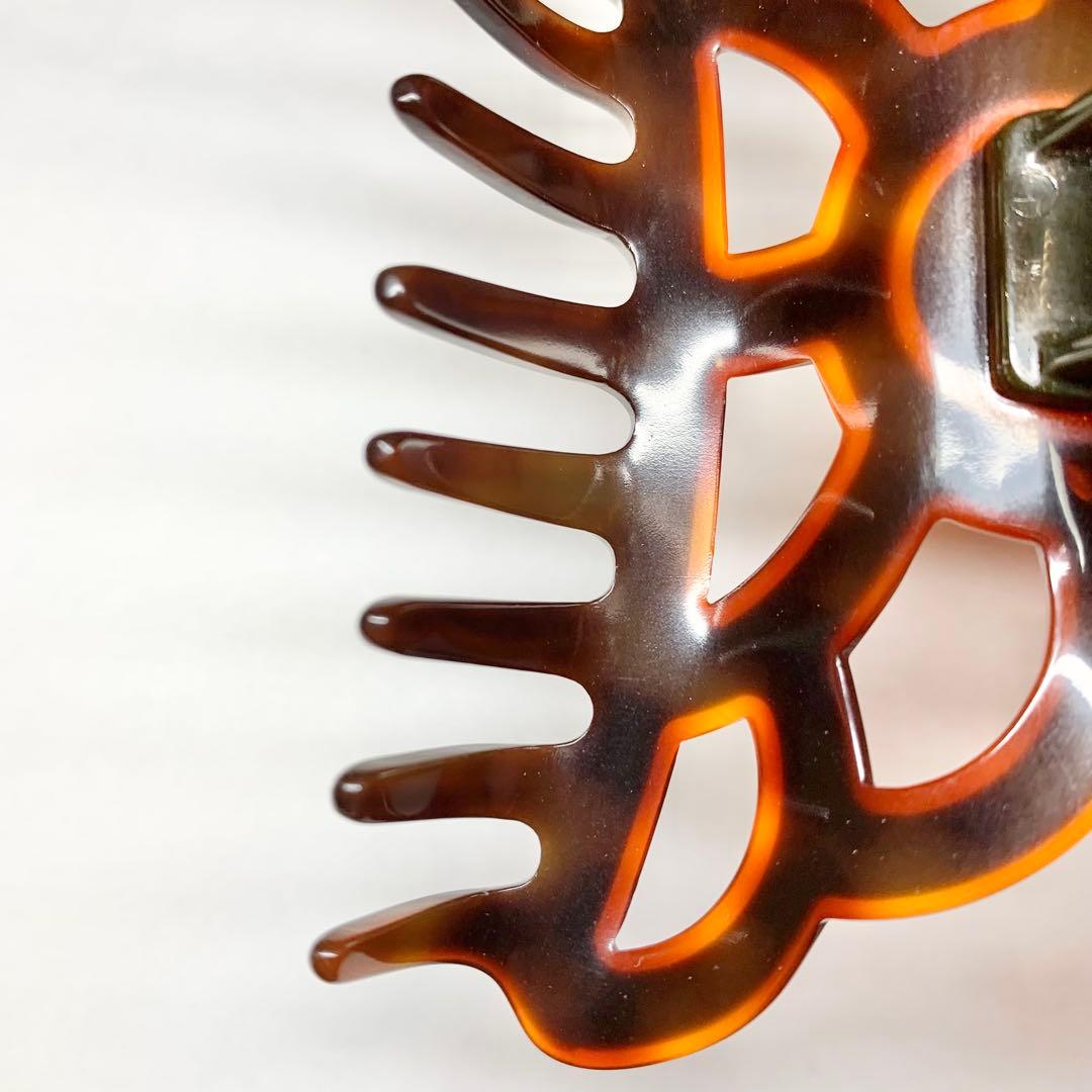 アレクサンドルドゥパリ ヘアクリップ シャンデリア Lサイズ ブラウン系