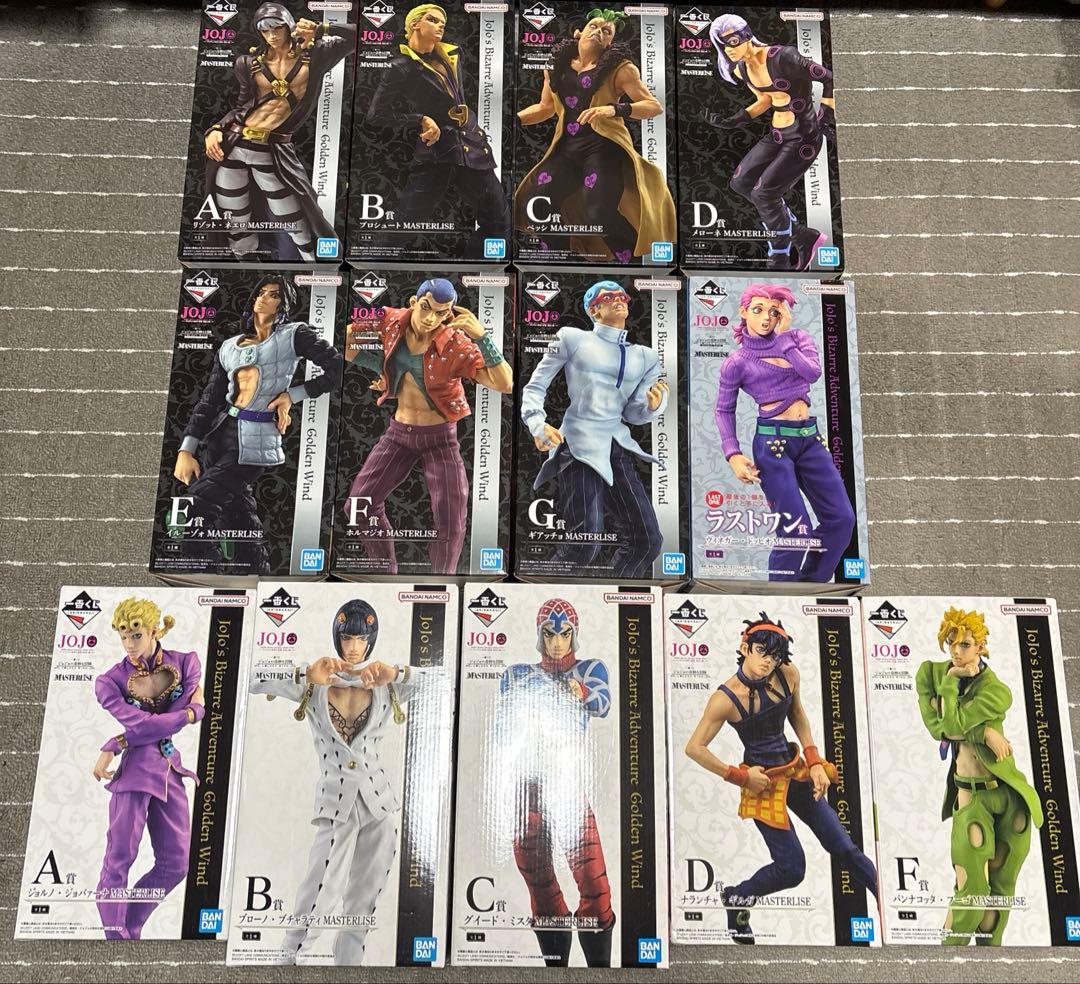 ジョジョ　一番くじ　5部　ヒットマンチーム　護衛チーム　　フィギュア　ジョルノ