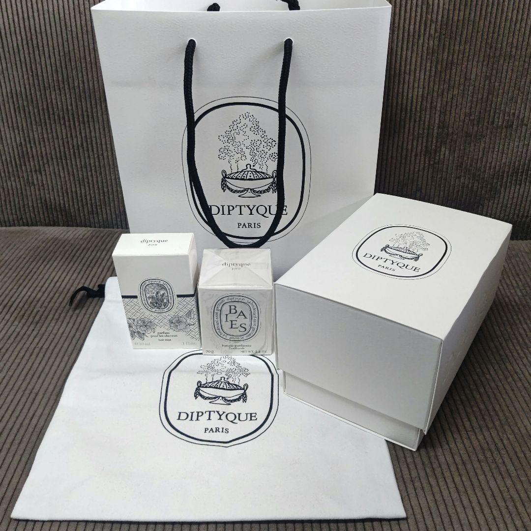 【新品】DIPTYQUE ヘアフレグランス, ミニキャンドル ギフトセット