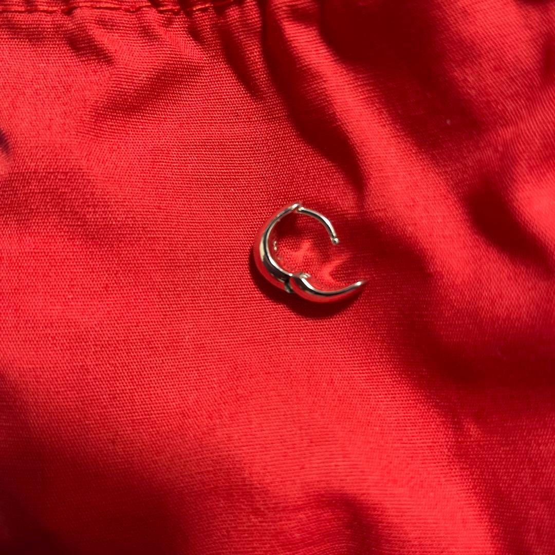 シルバーフープピアス 2個セット