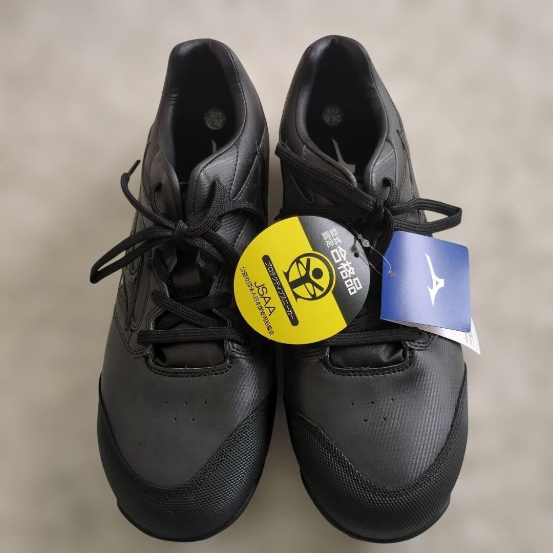 Mizuno ブラック 安全靴　26cm