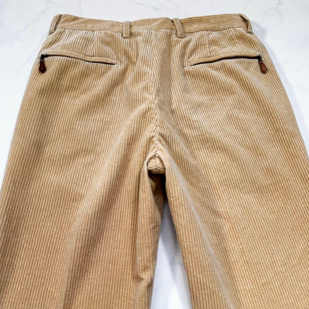極美品 M相当◎ブルネロクチネリ コーデュロイパンツ メンズ 秋冬 ブラウン44