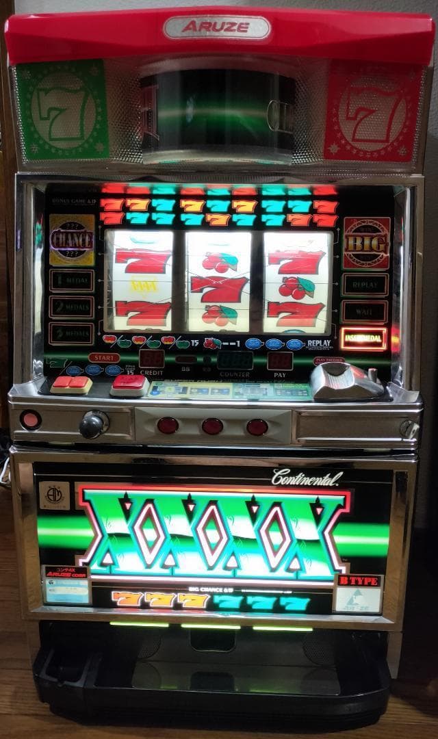 【パチスロ実機】アルゼ★コンチ４X【不要機付】４号機・希少台・人気台