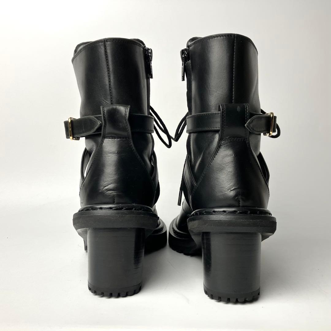 【極美品】PIPPICHIC OBLIQUE コンバットブーツ　クロスベルト23