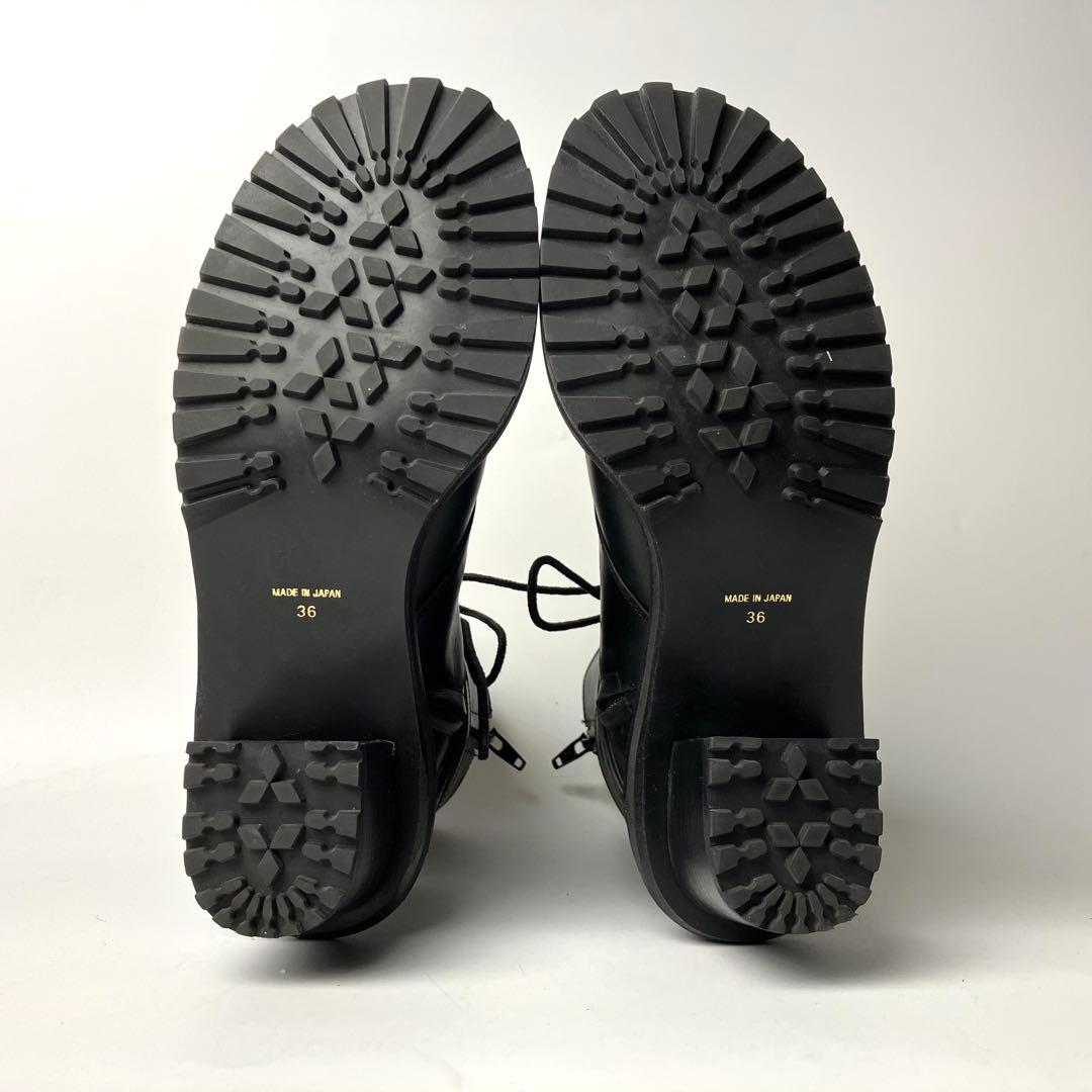 【極美品】PIPPICHIC OBLIQUE コンバットブーツ　クロスベルト23