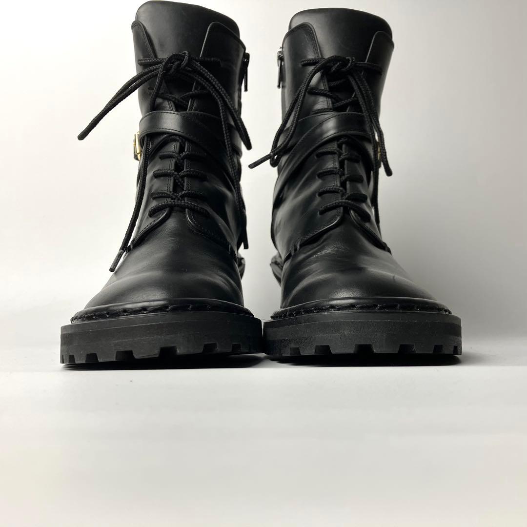 【極美品】PIPPICHIC OBLIQUE コンバットブーツ　クロスベルト23