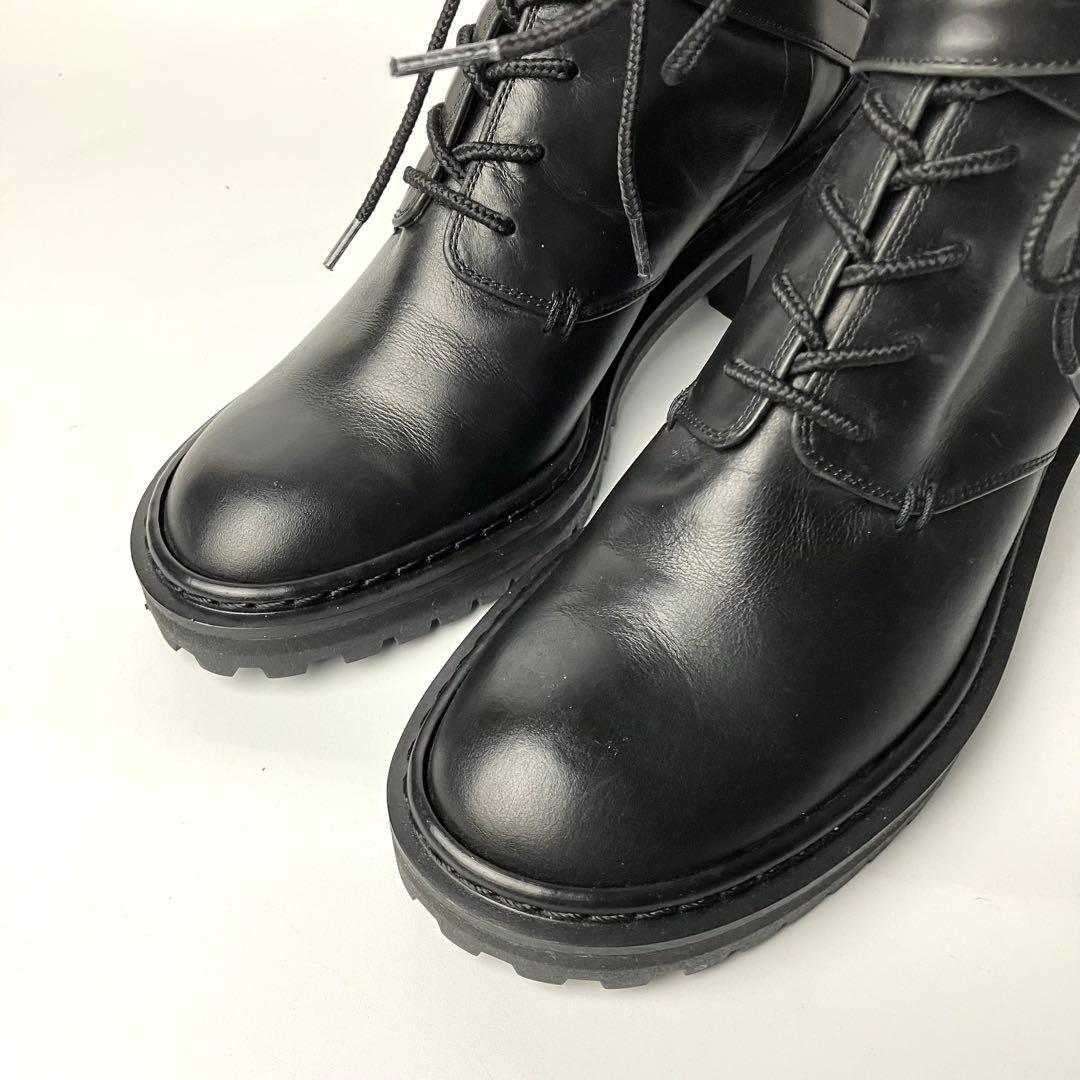 【極美品】PIPPICHIC OBLIQUE コンバットブーツ　クロスベルト23