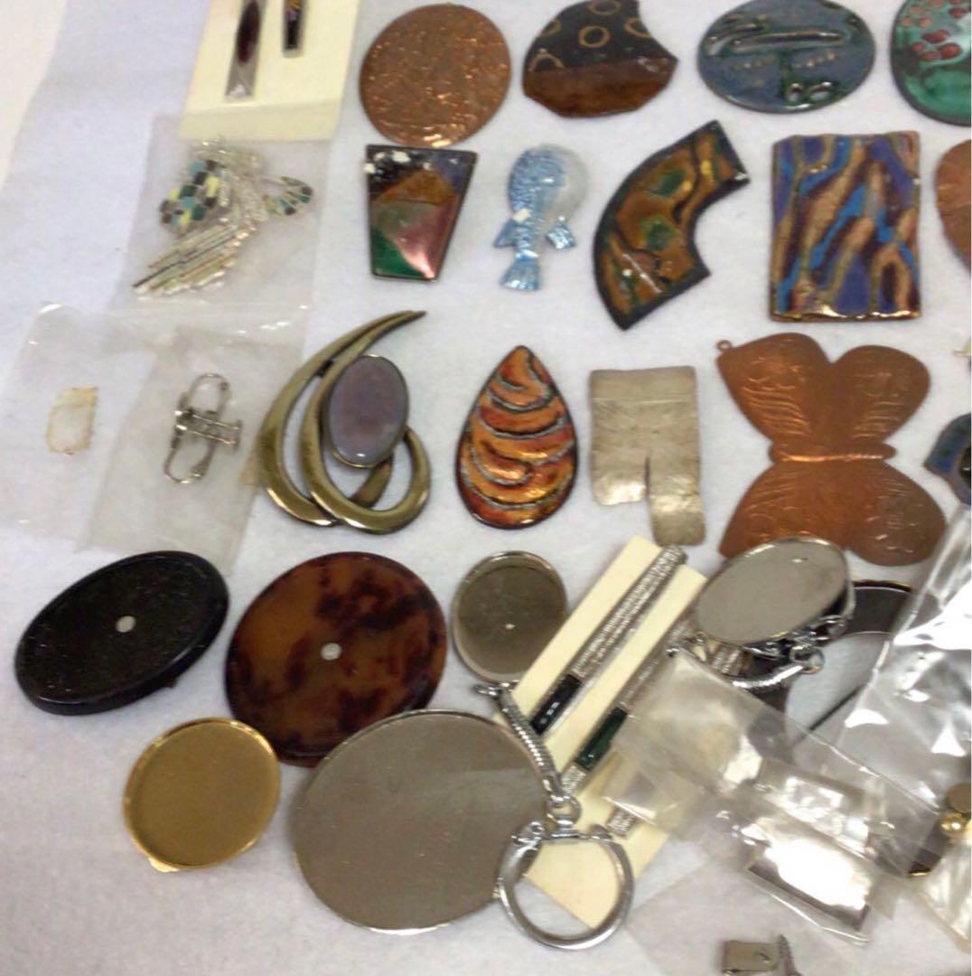 七宝焼き　アクセサリー　バッジ　ネックレス　ハンドメイド